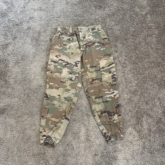 The Unbranded Brand Other - U.S. Army Issue Size Small Regular Camouflage Woodland Button Fly BDU Cargo Pant